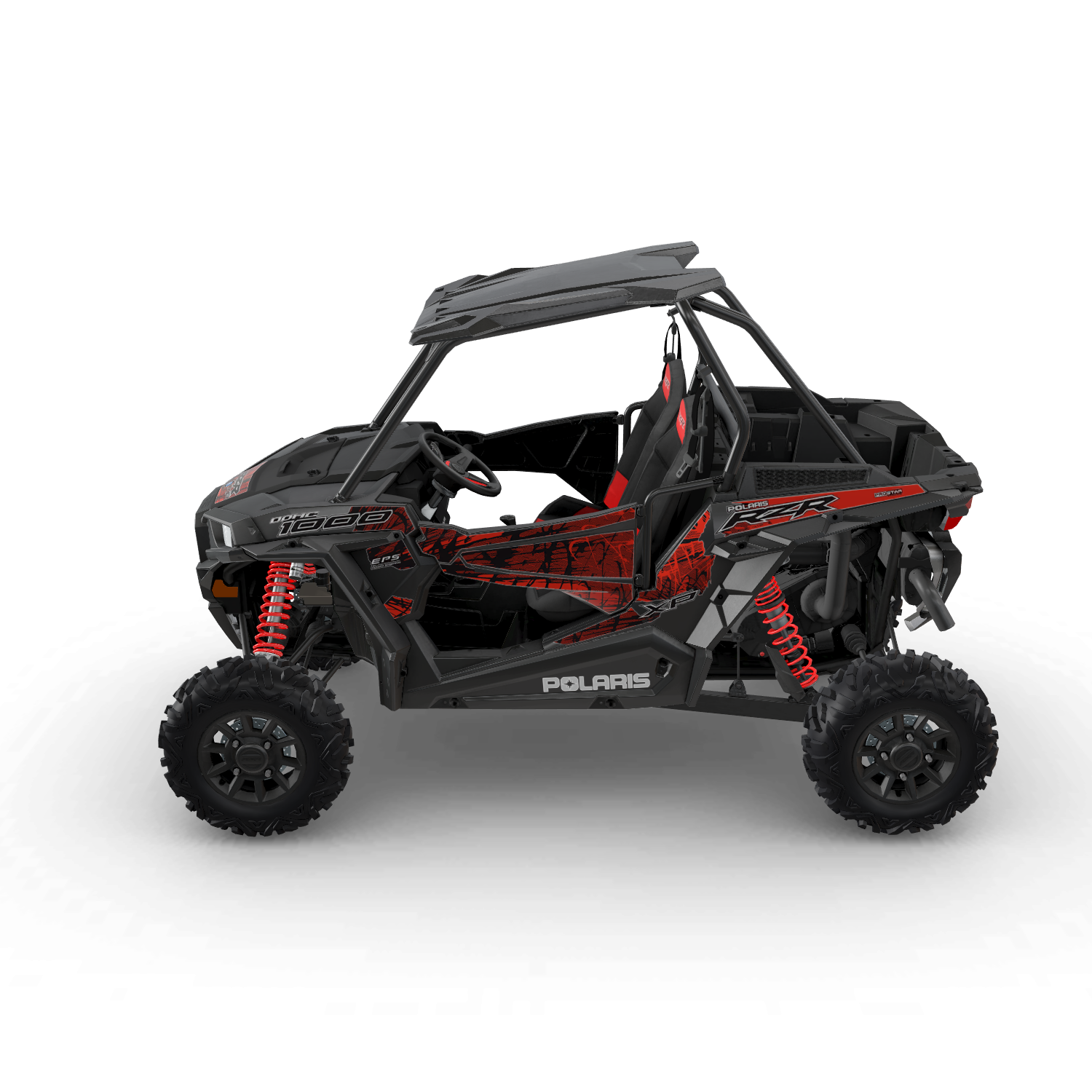 2016-2021 Polaris OEM Lock & Ride® Sport Roof, Polycarbonate, Black, 2883073