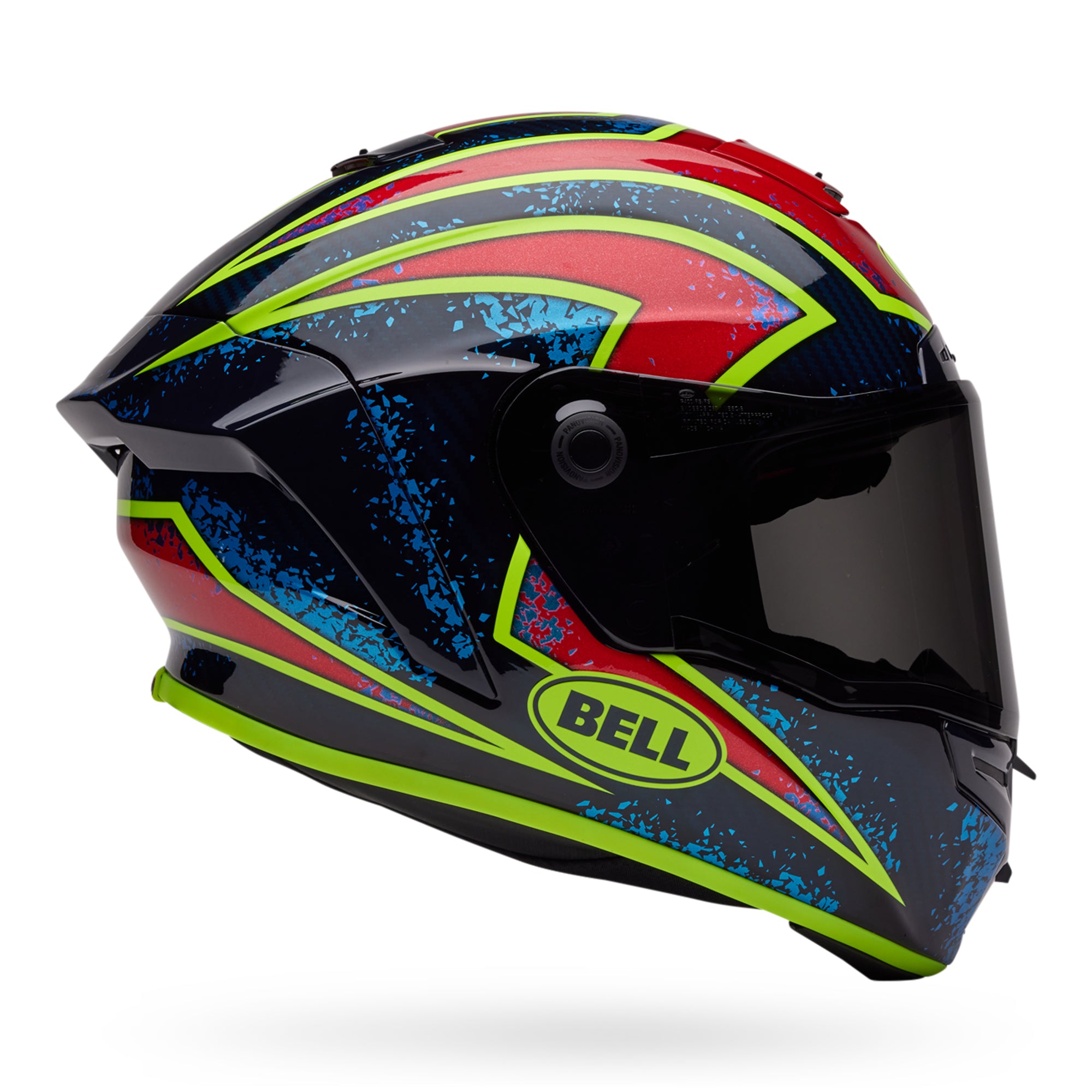 Dedicated Racer PS RACESTAR DLX XENON BL/RTN L Street Helmets 7159971