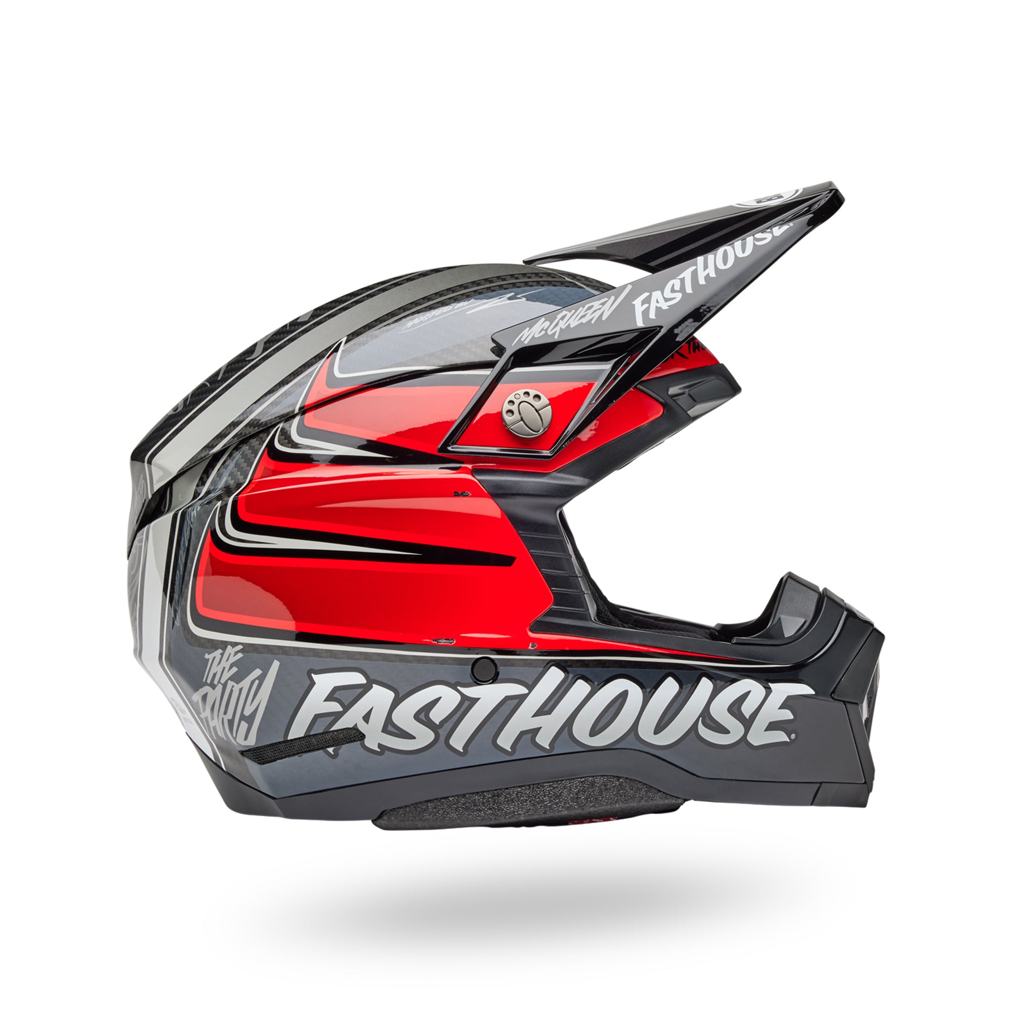 The Front Runner PS MOTO-10 SPHR FH DITD 25 GY/RD S Dirt Helmets 7163692