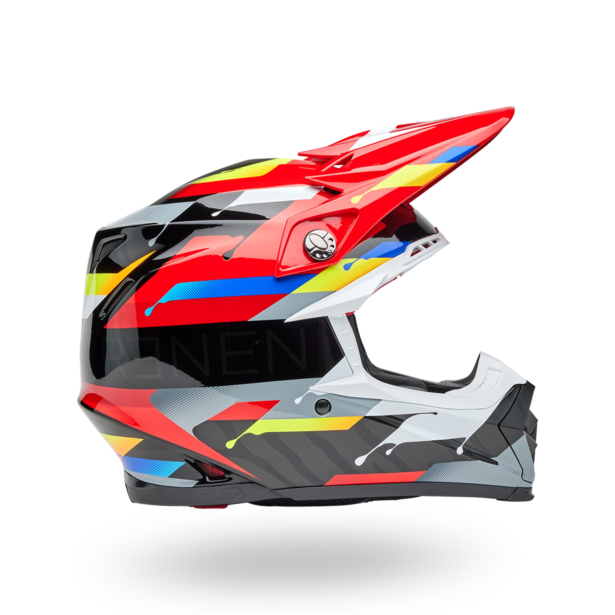 The Contender PS MOTO-9S FLEX RENEN NOVA BK/RD S Dirt Helmets 7163772