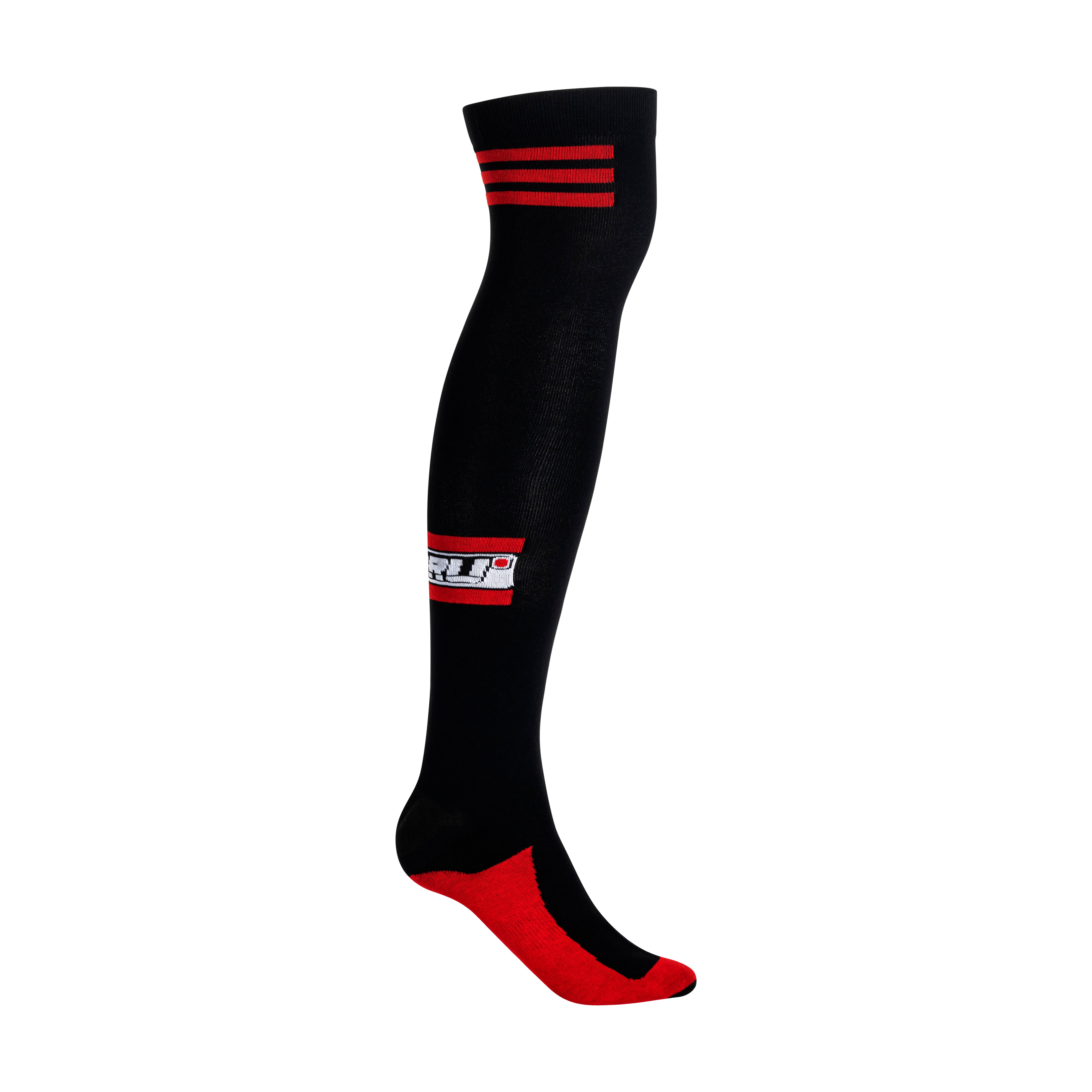 RIDING SOCKS LONG BLK/RED7201-2111-00