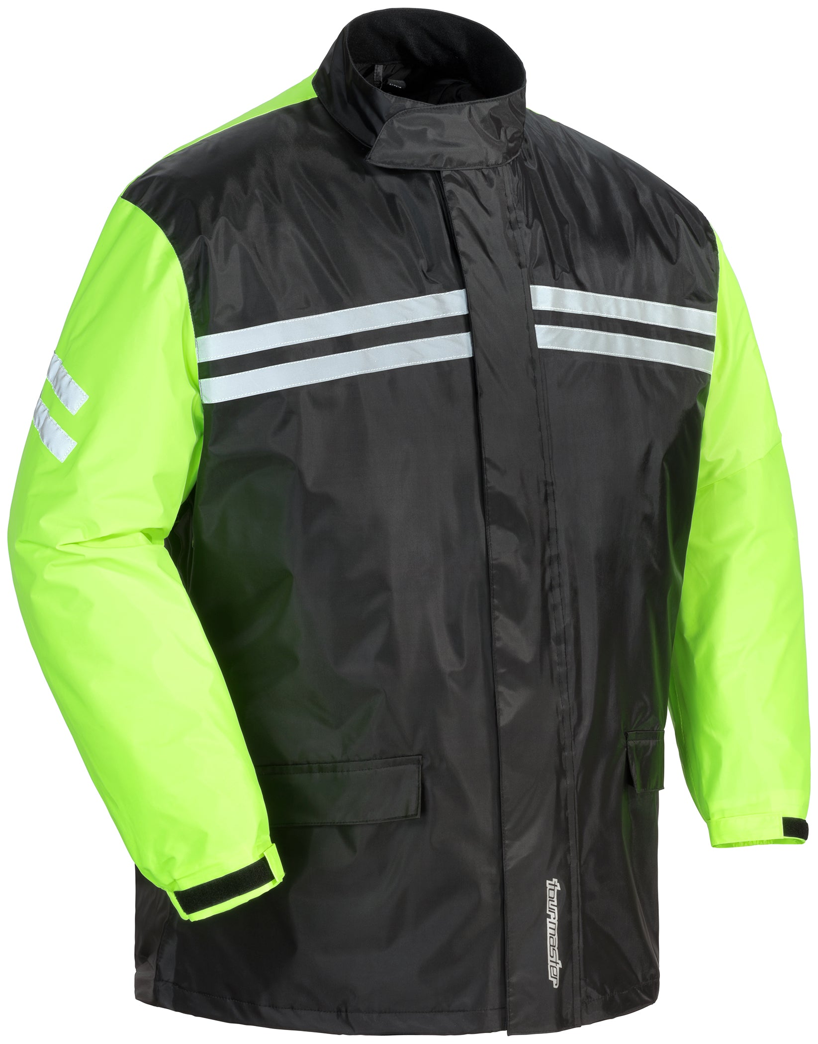 SHIELD 2PC.RAINSUIT BK/HV XS8789-0113-03